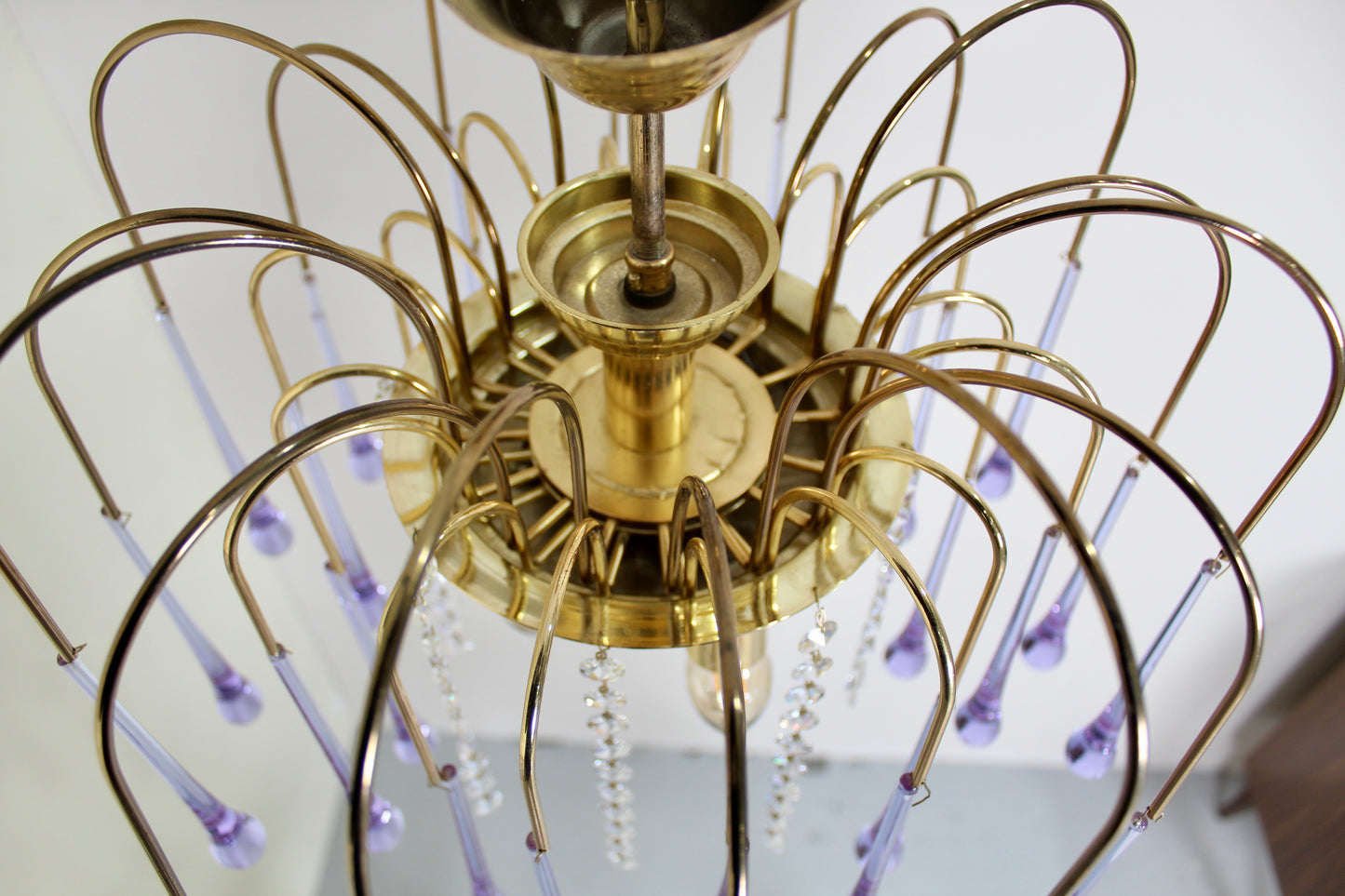 Vintage Tropfenlampe, Tropfenleuchter - 70er Jahre