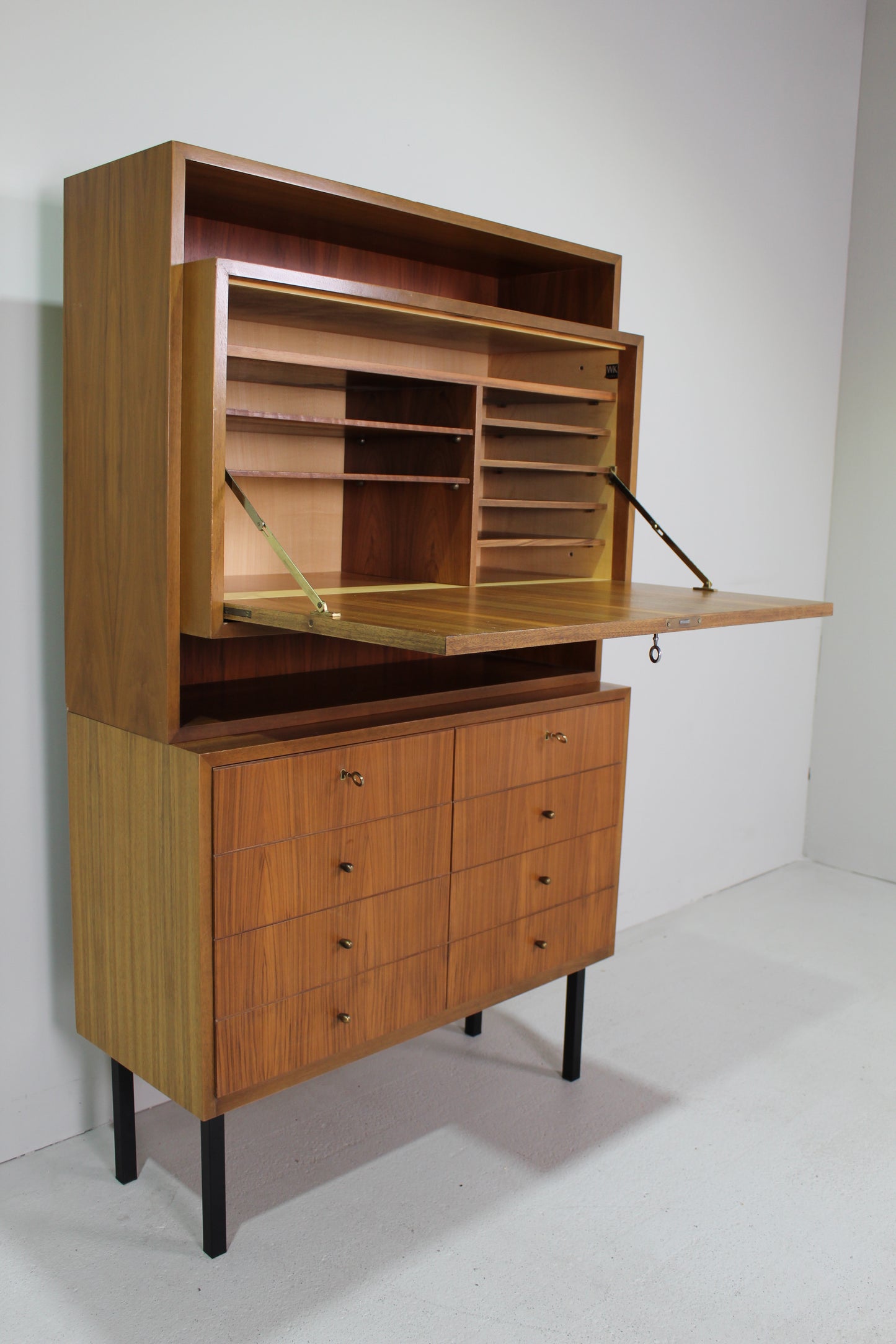 Vintage Bücherregal, Hängeschrank, Highboard - 1960er Jahre