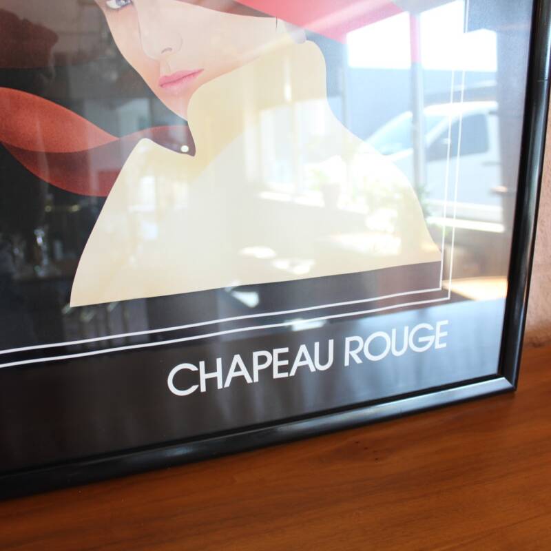 Vintage Prent Carlos Rios Chapeau Rouge