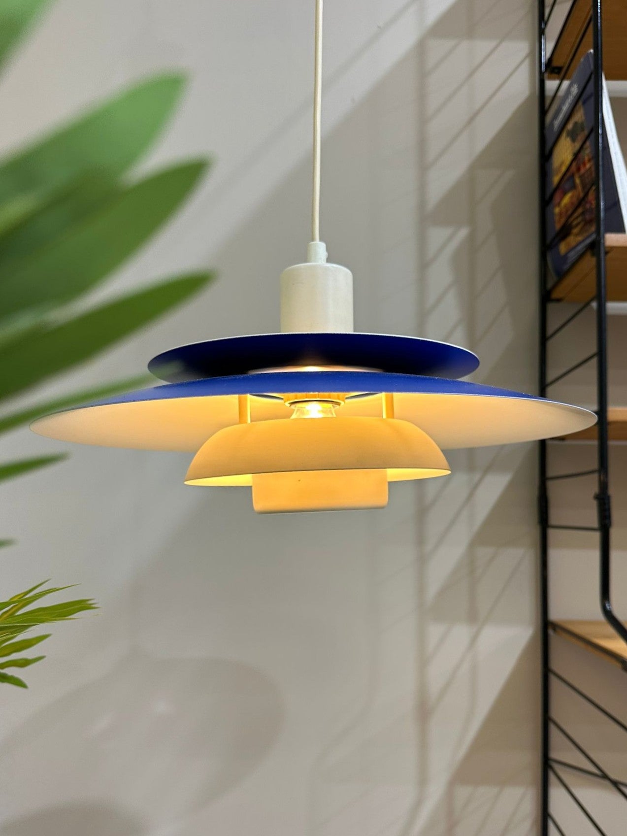 Vintage Deense hanglamp Lyskaer