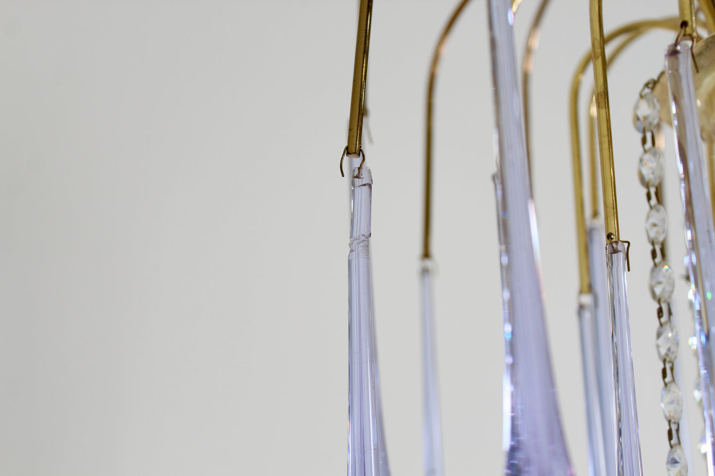Vintage Tropfenlampe, Tropfenleuchter - 70er Jahre