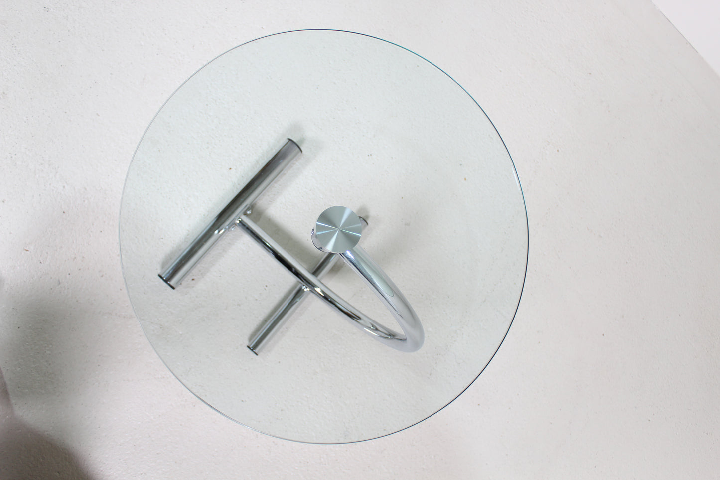 Vintage Beistelltisch - Chrom, Glas 70er