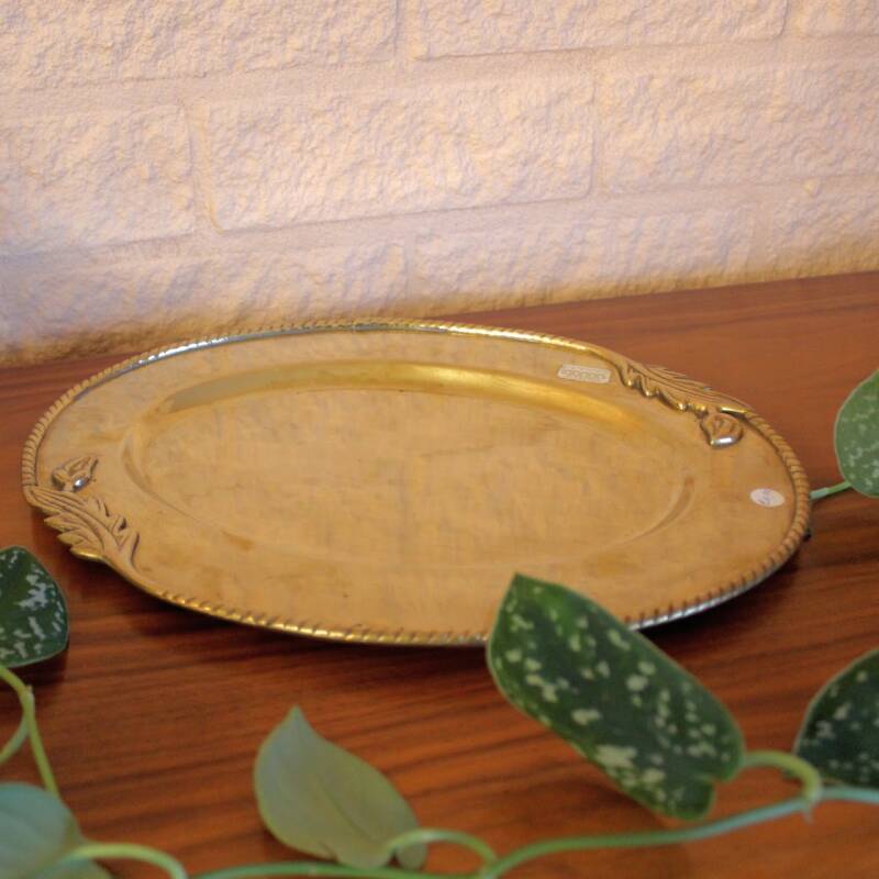 Vintage dienblad messing