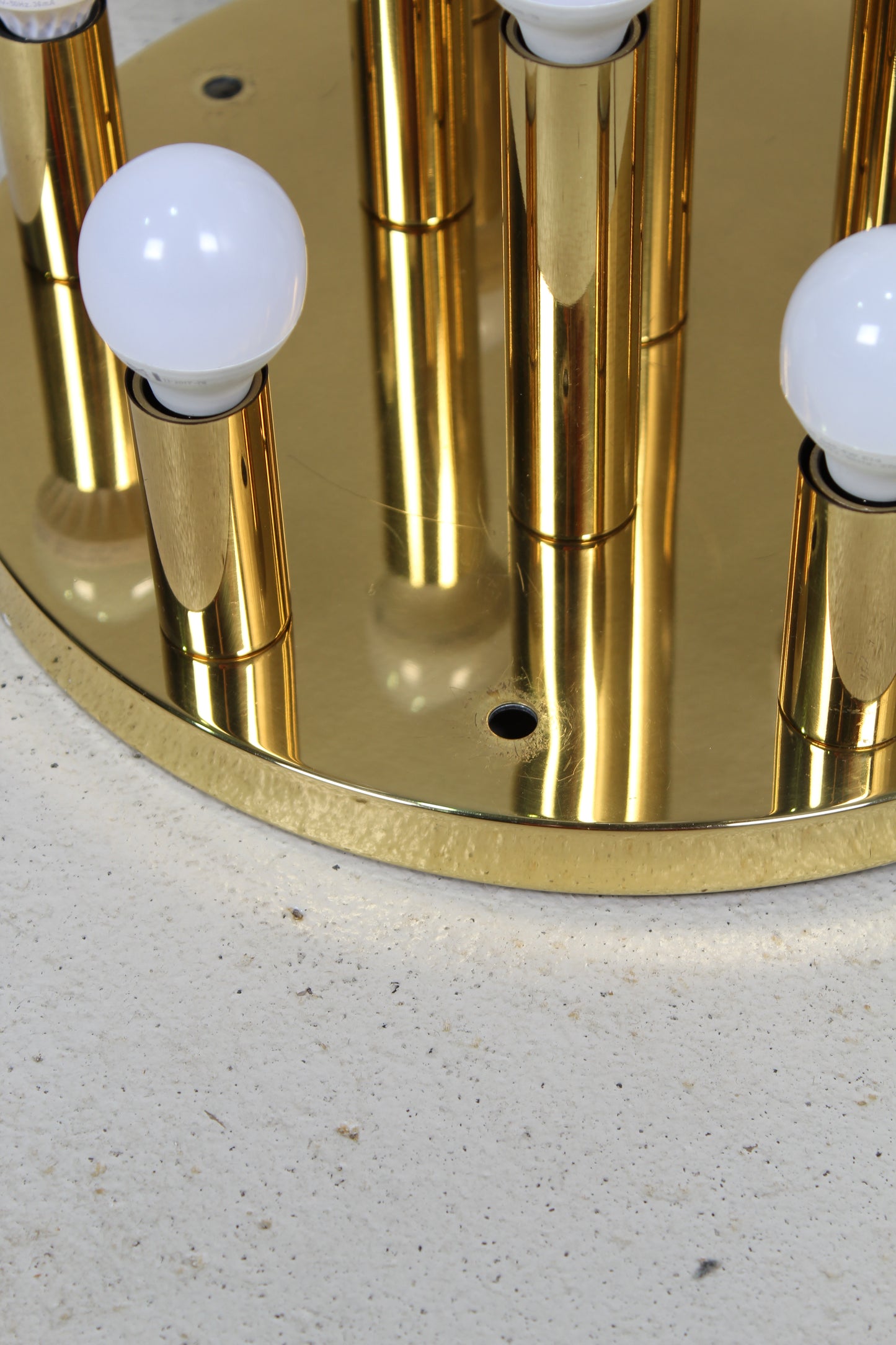 Vintage Deckenlampe, Wandlampe - 70er Jahre, gold