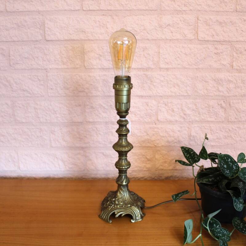 Vintage brass table lamp, night light