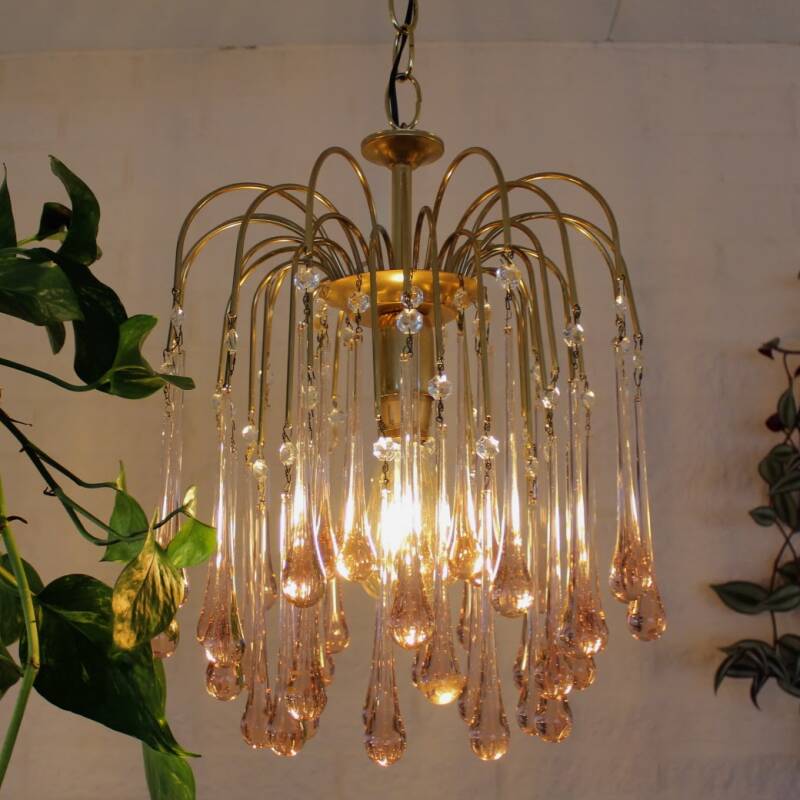 Murano-Tropfenlampe - rosa