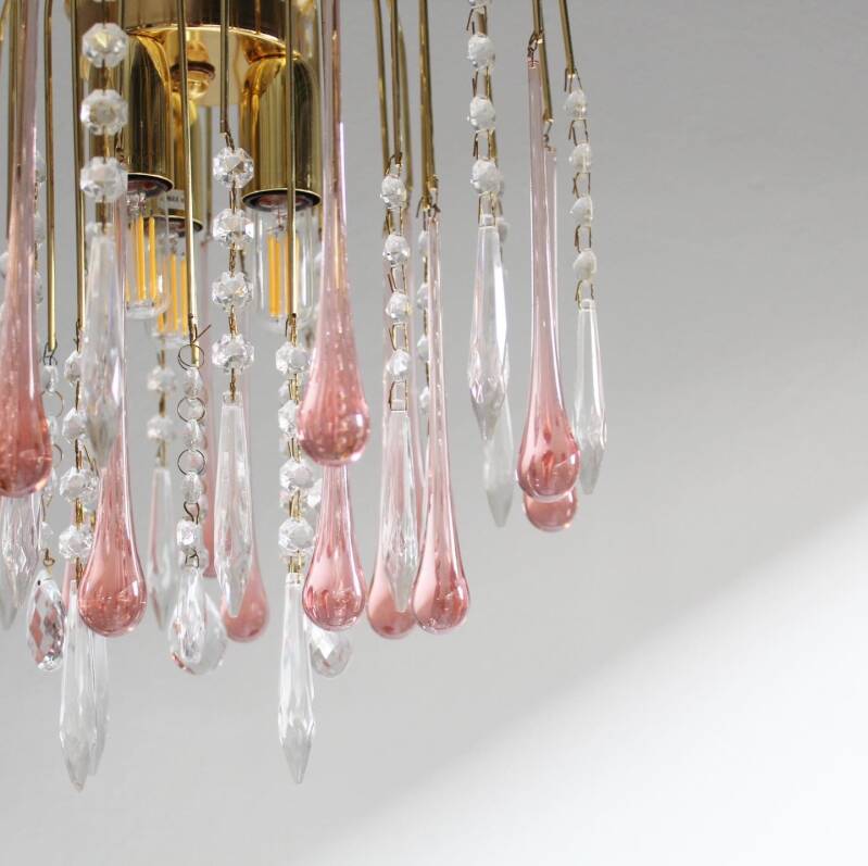 Vintage kristallen teardrop lamp