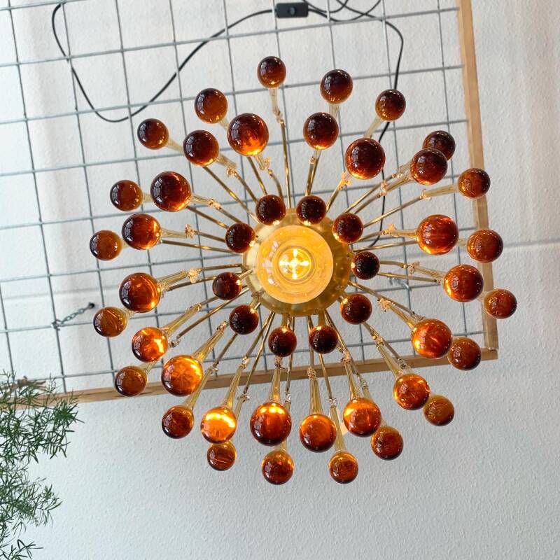 Murano-Tropfenlampe - Bernstein