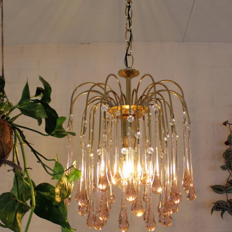 Murano-Tropfenlampe - rosa