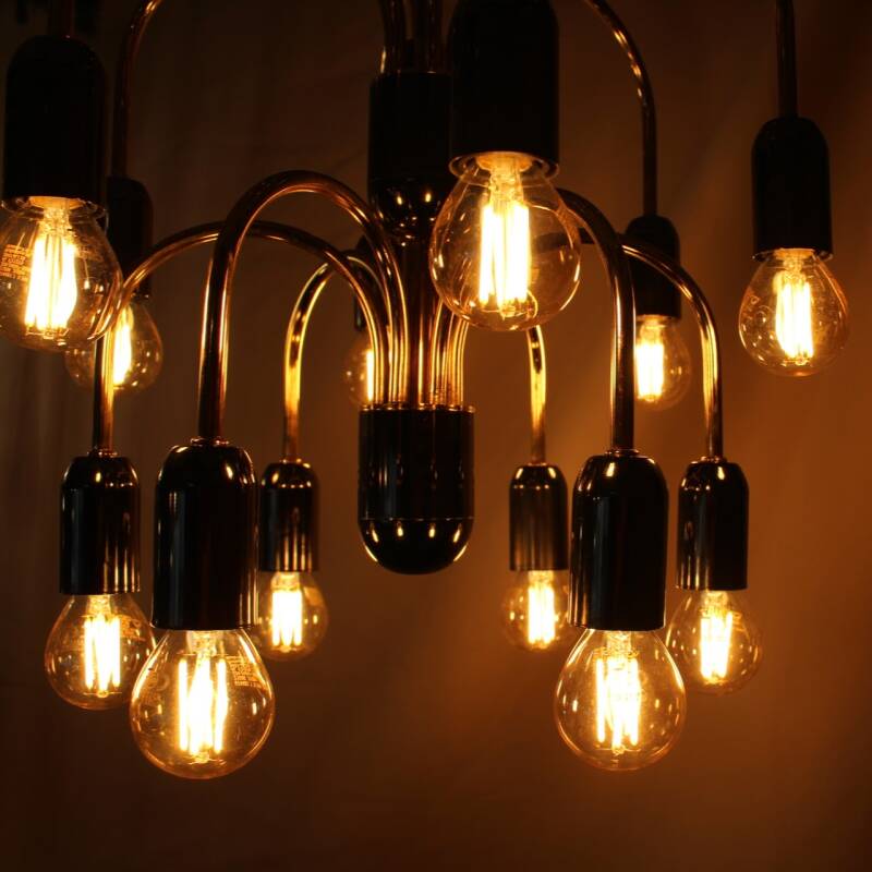 Vintage lamp gold