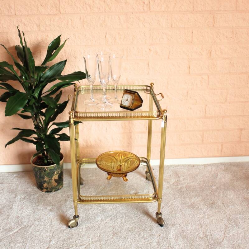 Vintage barcart/serveerwagen jaren '50
