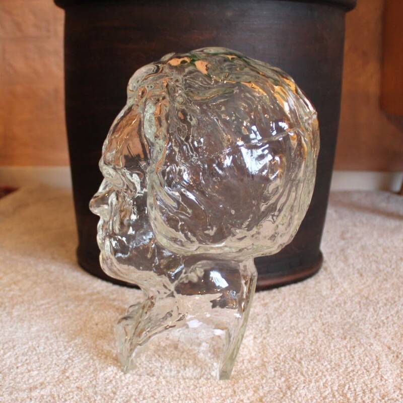 Vintage glass head Beethoven