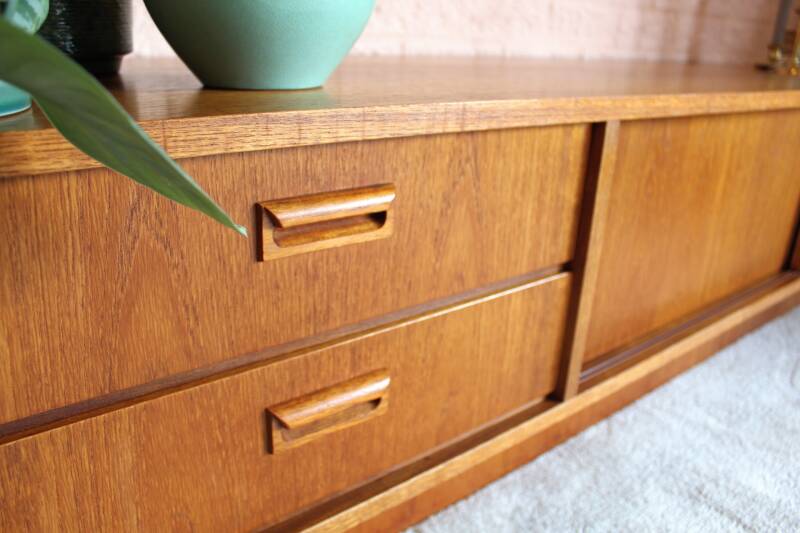 Vintage TV cabinet/lowboard teak 1960s