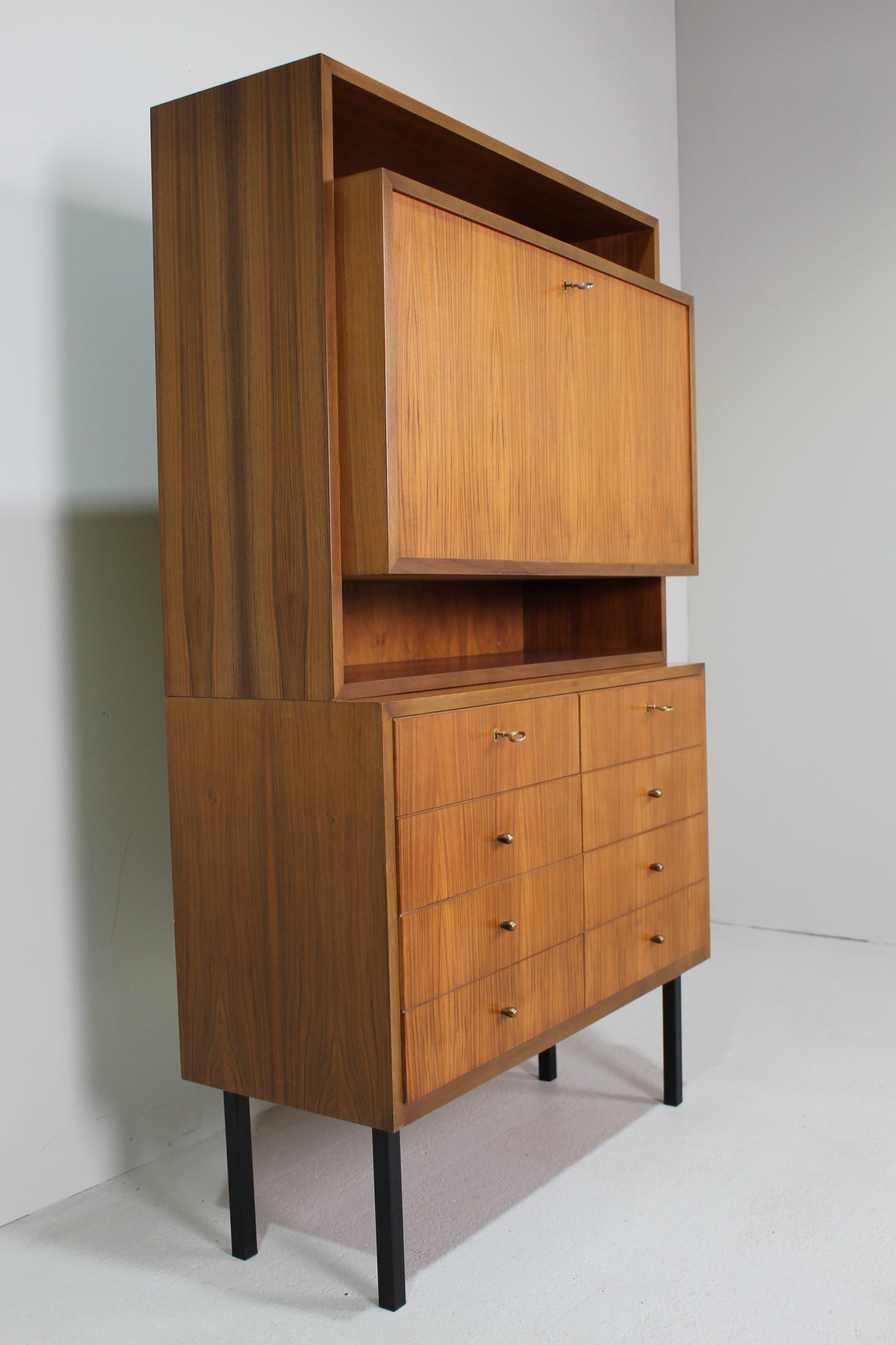 Vintage Bücherregal, Hängeschrank, Highboard - 1960er Jahre