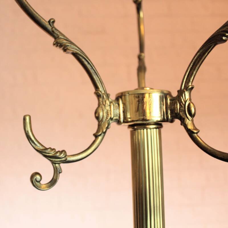 Vintage brass coat rack