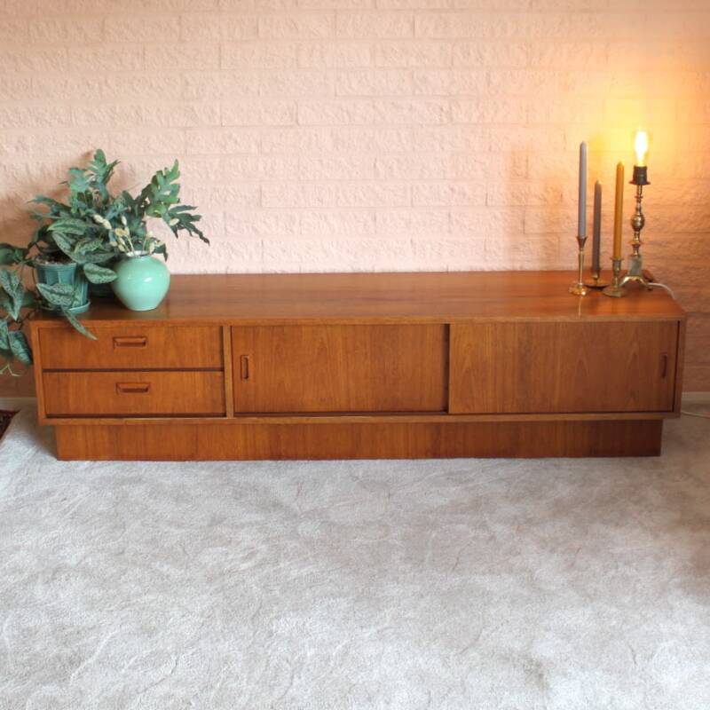 Vintage TV cabinet/lowboard teak 1960s