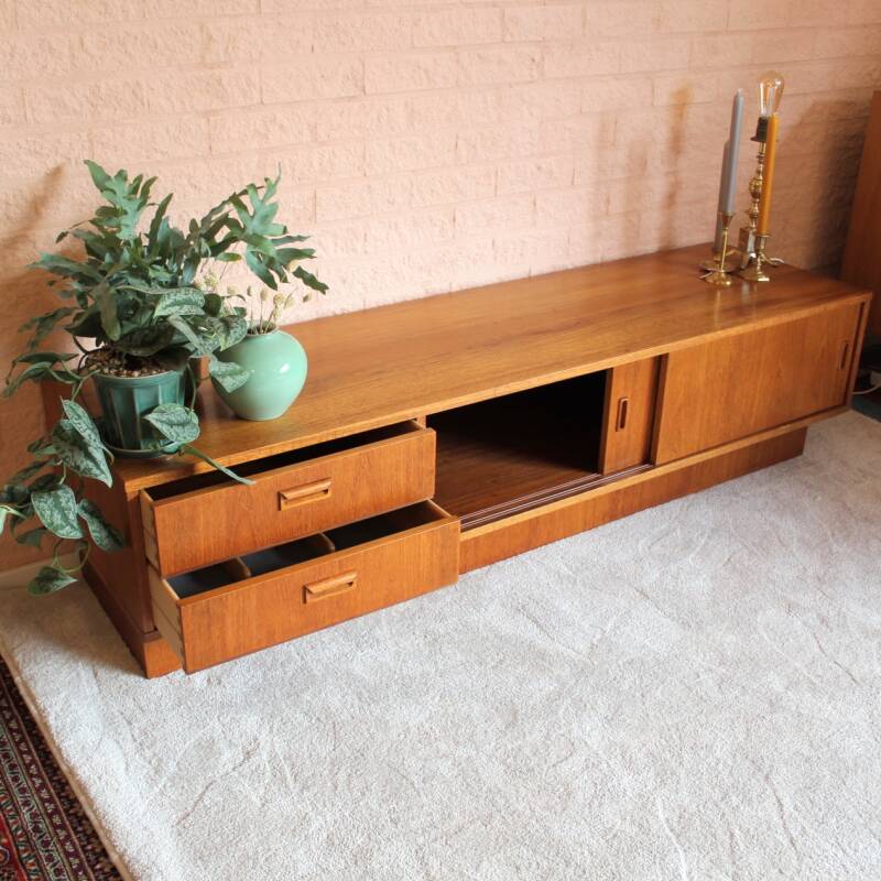 Vintage TV cabinet/lowboard teak 1960s
