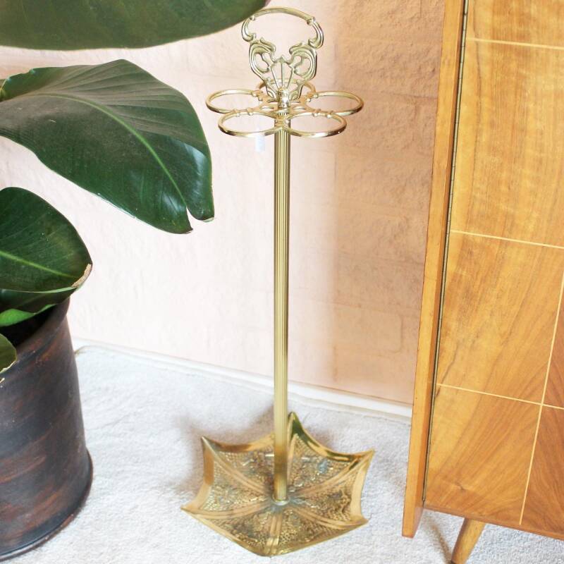 Vintage umbrella holder brass