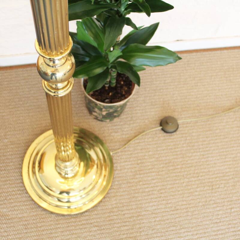 Vintage brass floor lamp
