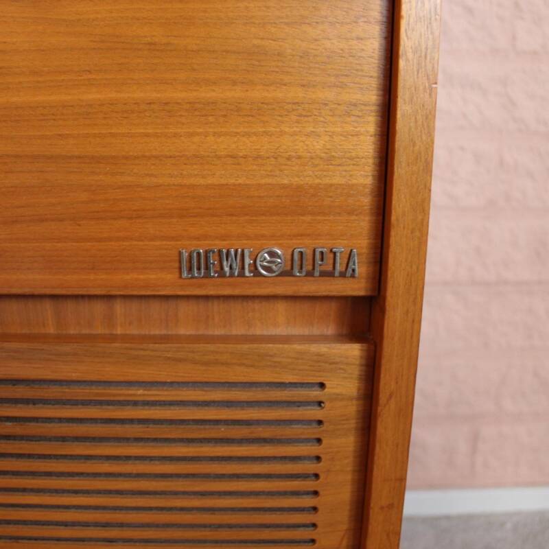 Vintage radio cabinet Loewe Opta