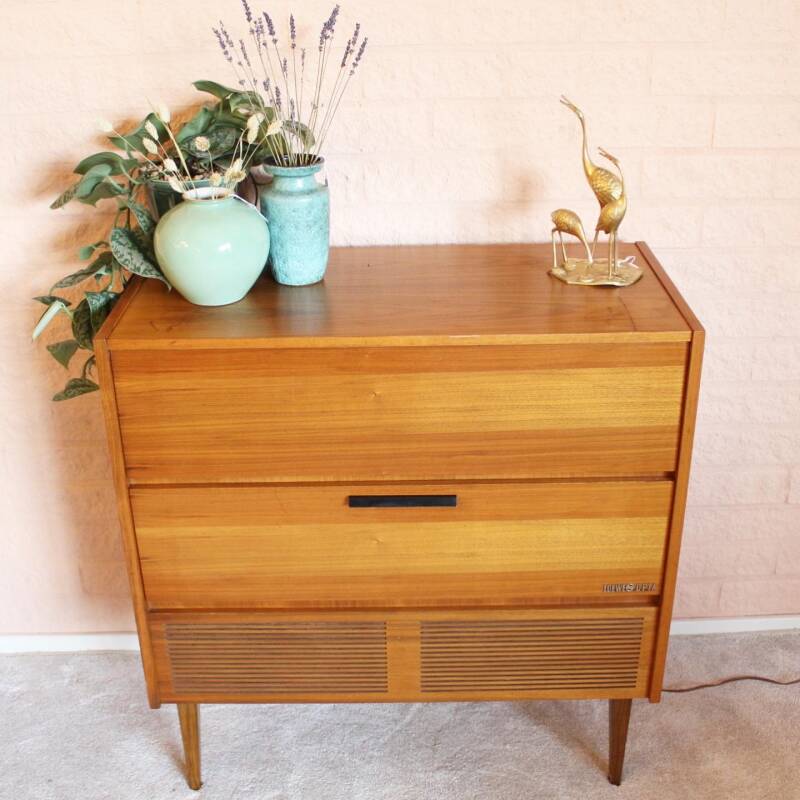 Vintage radio cabinet Loewe Opta