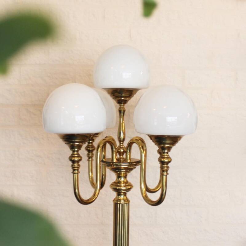 Vintage brass floor lamp