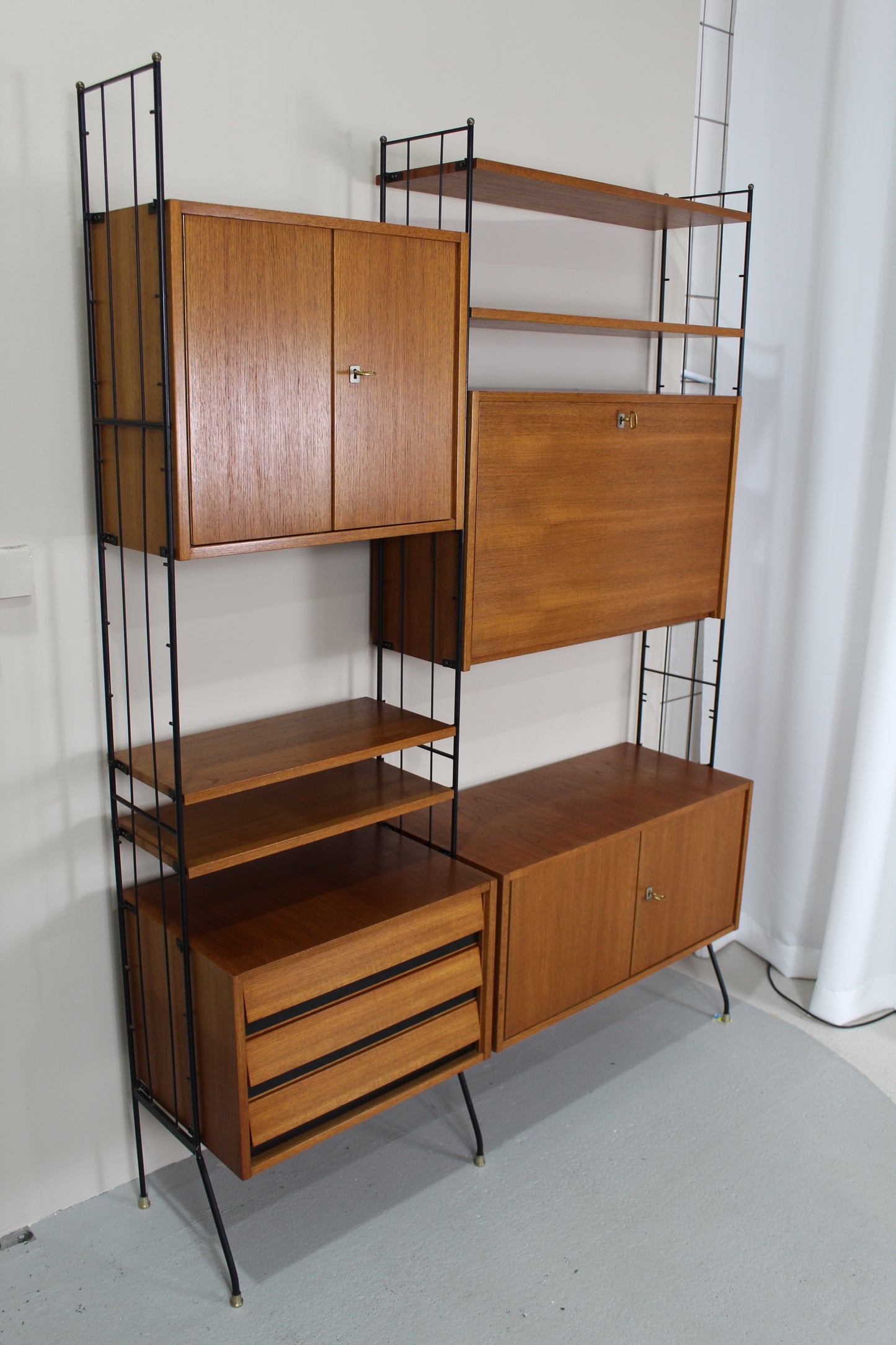 Vintage modulair wandsysteem, wandkast - jaren '60