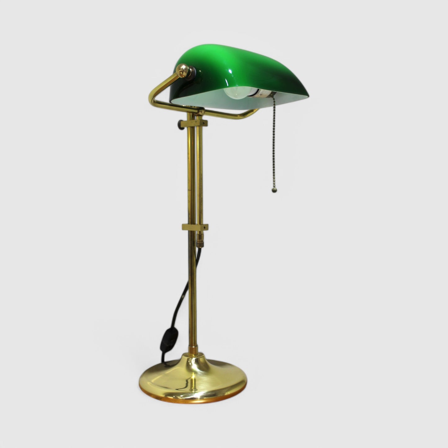 Vintage Notarlampe, Bankerlampe, Tischlampe