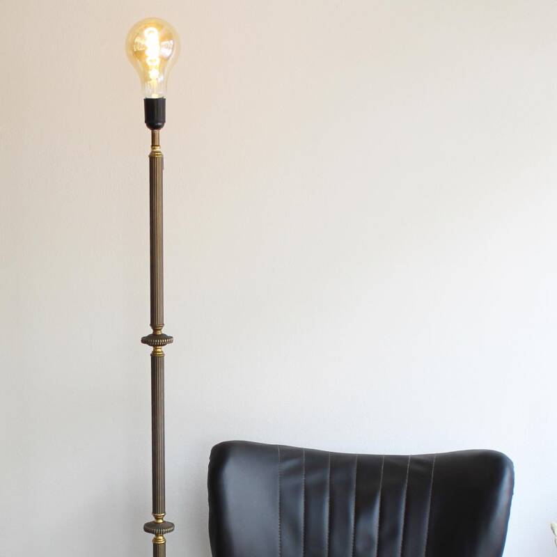 Vintage brass floor lamp