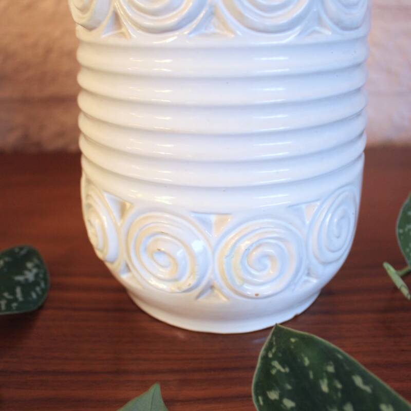 Westdeutschland Vase L - weiß