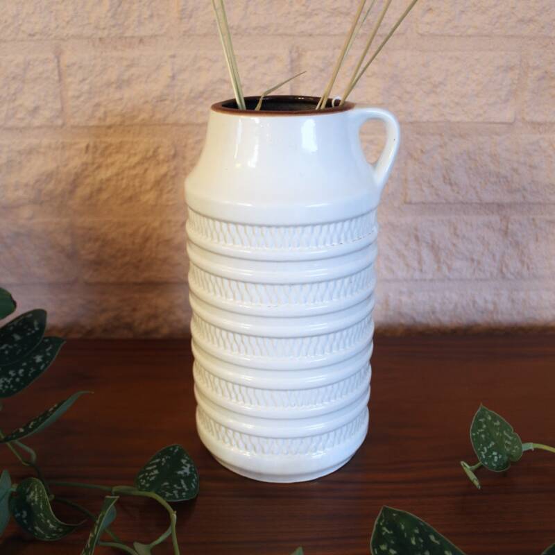 Westdeutschland Vase L - weiß