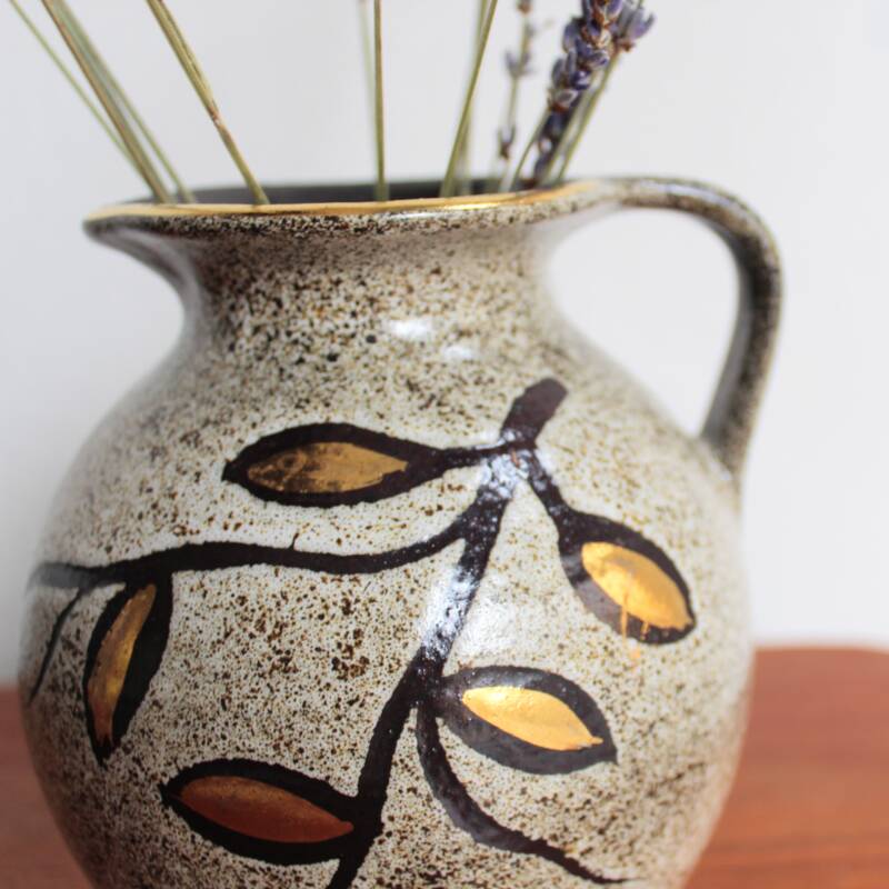 Westdeutsche Vase M - Grüngold