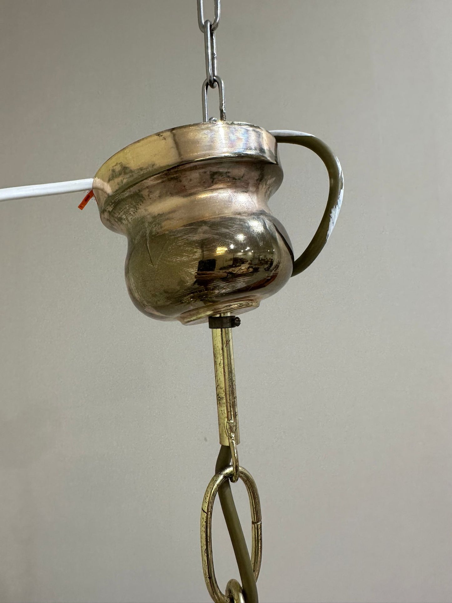 Vintage Murano teardrop hanglamp - amber