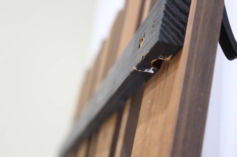 Vintage wardrobe, coat rack - wood, 60s | 01091