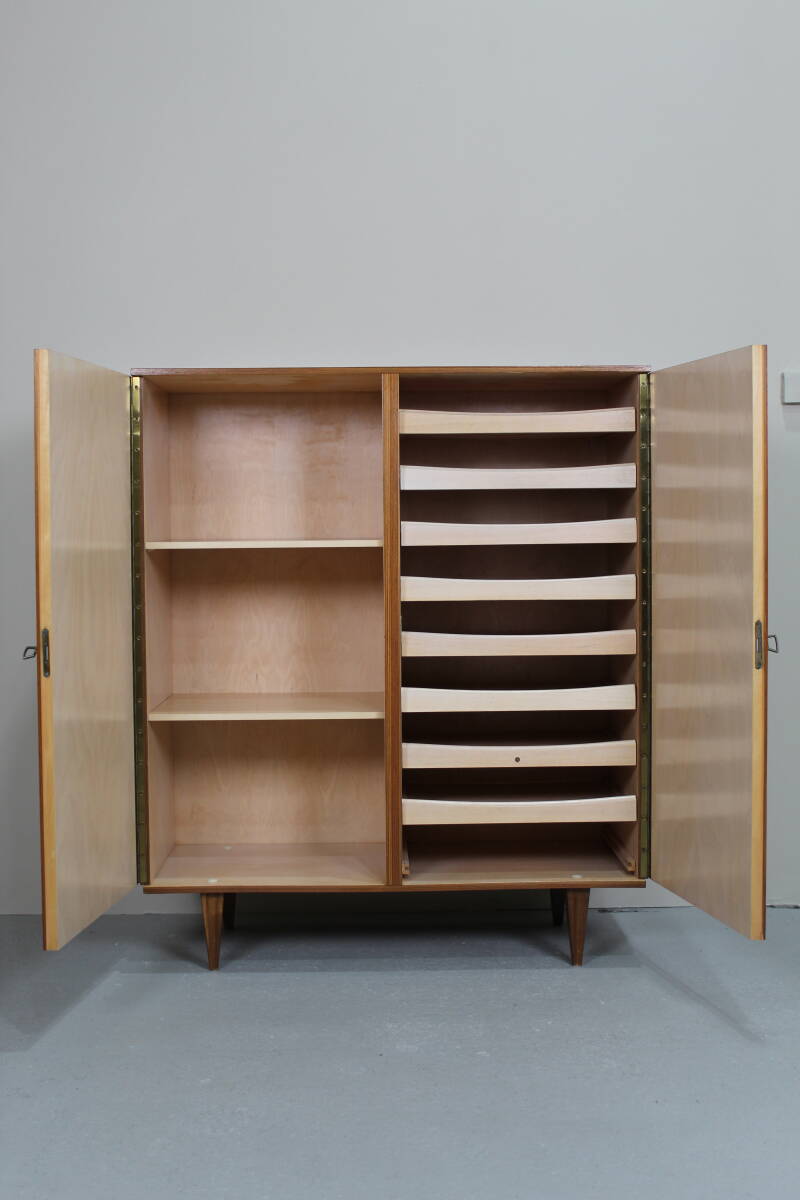 Vintage middelhoge kast, archiefkast, highboard - teak, jaren '60 | 01291