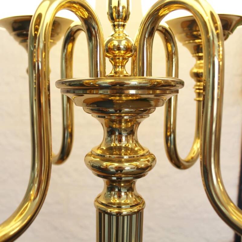 Vintage brass floor lamp