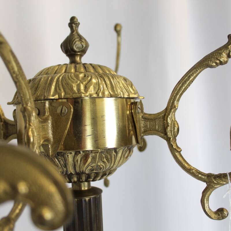 Vintage brass coat rack