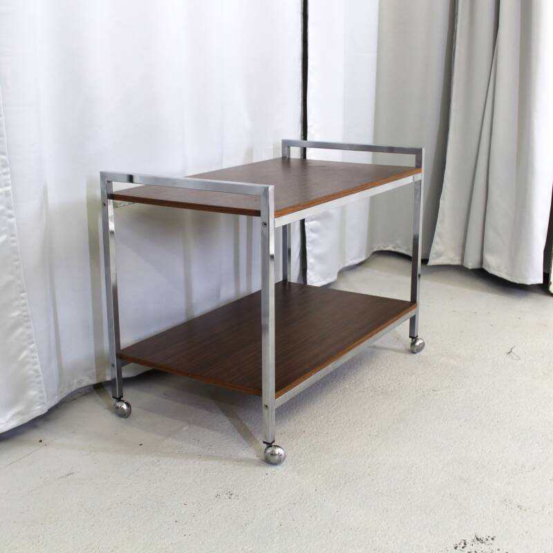 Vintage bijzettafel, salontafel, audiomeubel