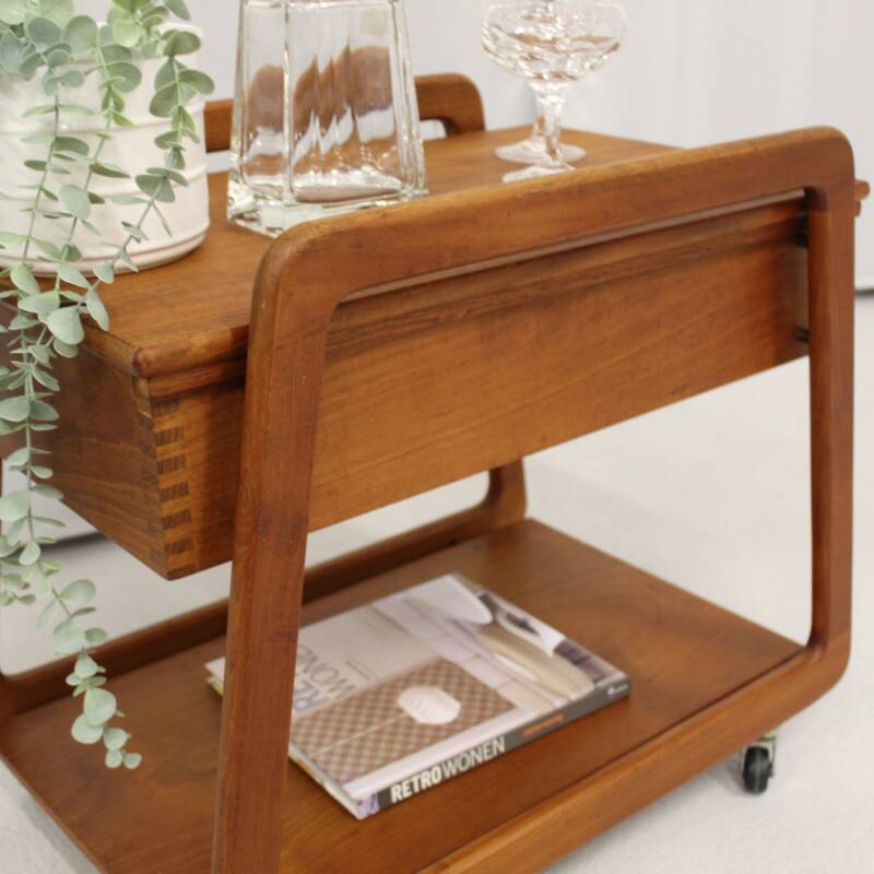 Vintage design serving trolley