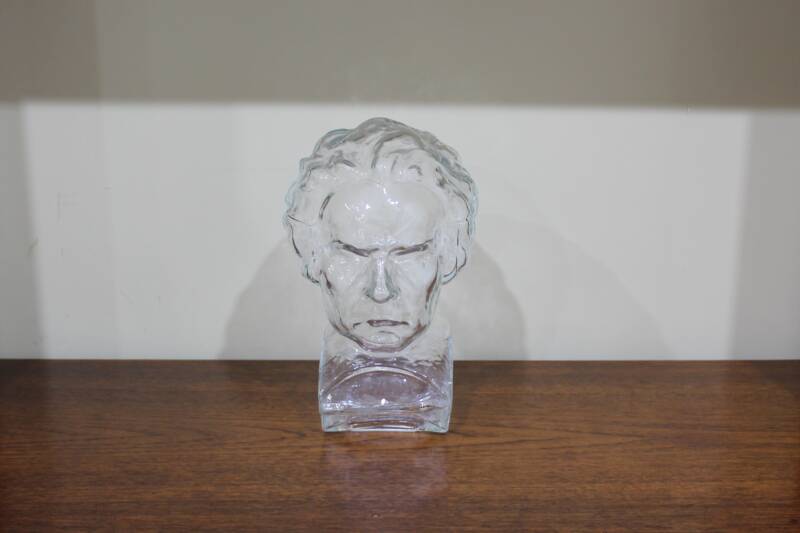 Vintage glass head Beethoven | 01306