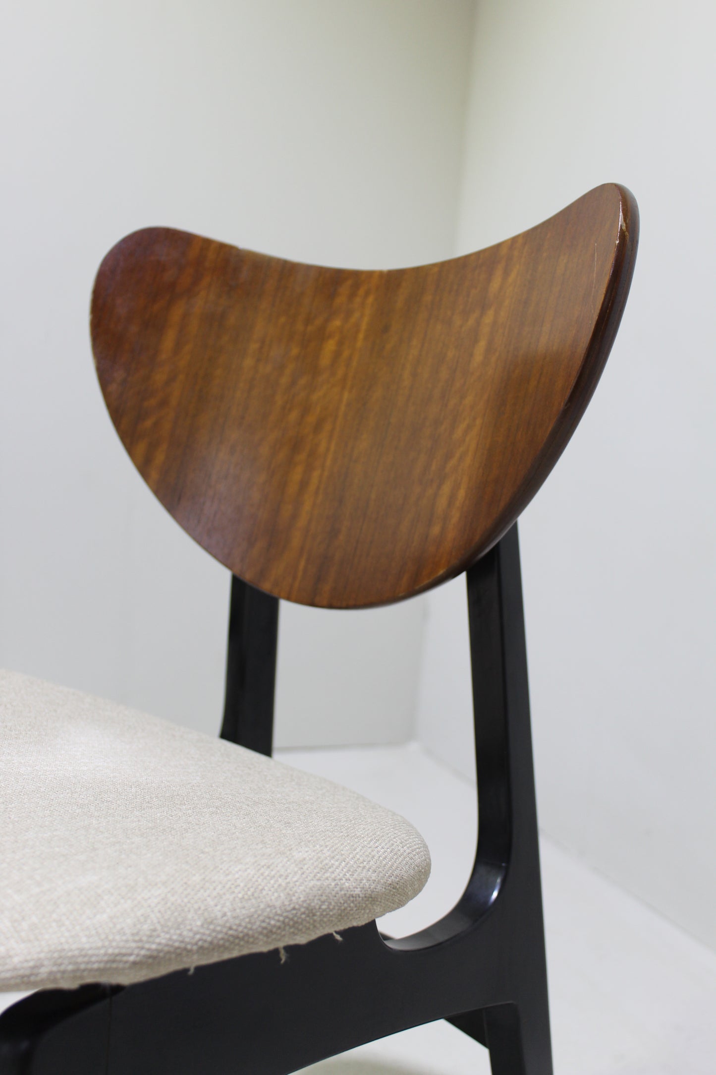6x Vintage eetkamerstoelen G-plan, beige, jaren '60