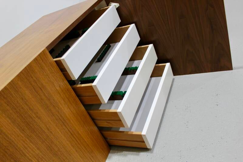 Vintage floating sideboard, TV cabinet - with drawers | 01246