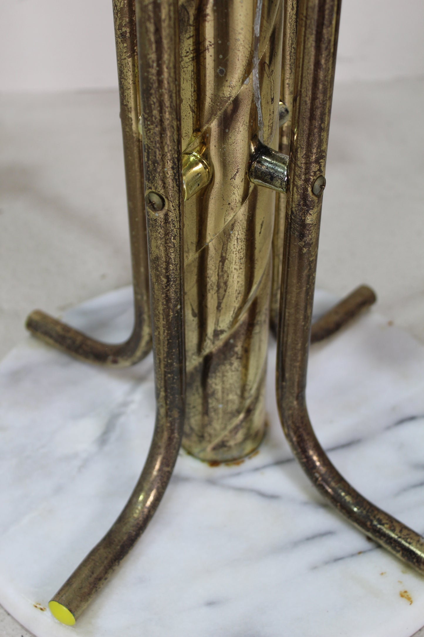 Vintage staande kapstok garderobe - messing
