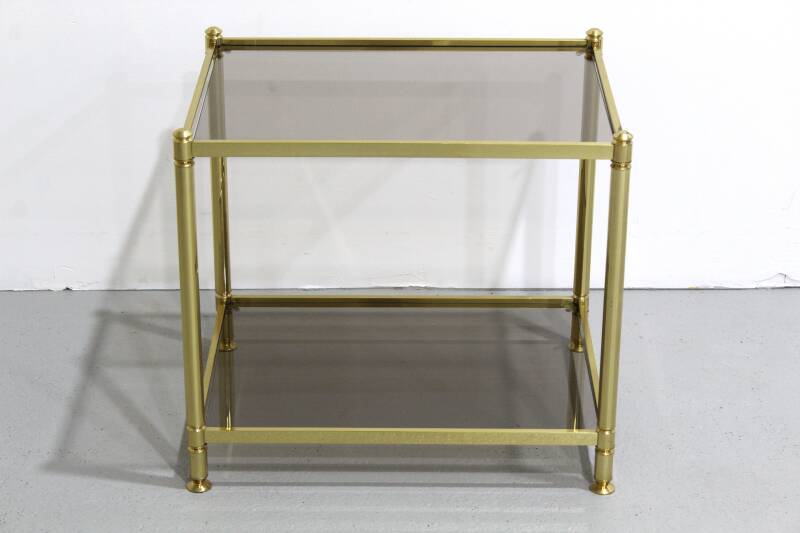 Vintage brass side table - 70s | 01229