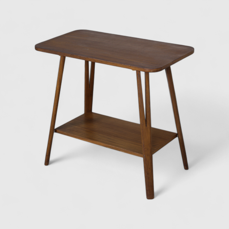 Vintage bijzettafel, audiotafel - jaren '60, teak | 01403