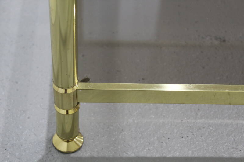 Vintage brass side table - 70s | 01229