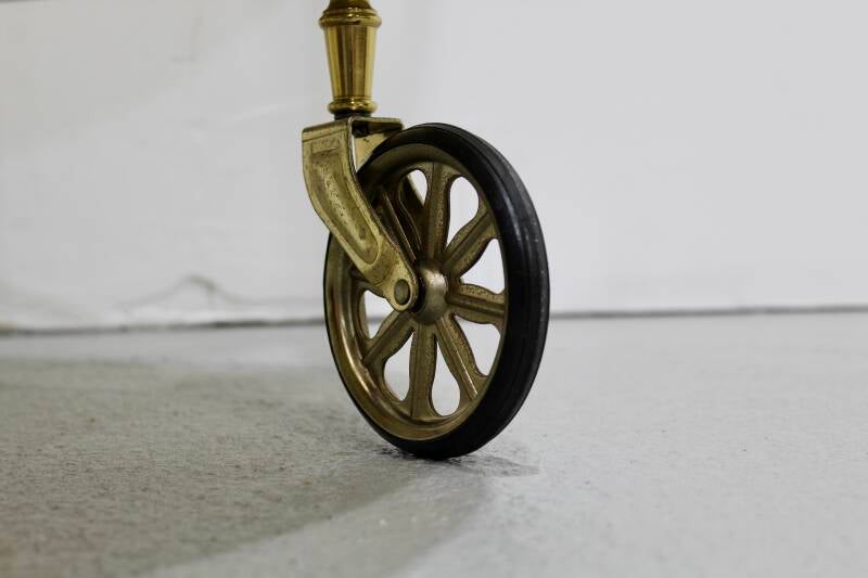 Vintage barcart, serveerwagen - messing | 01154
