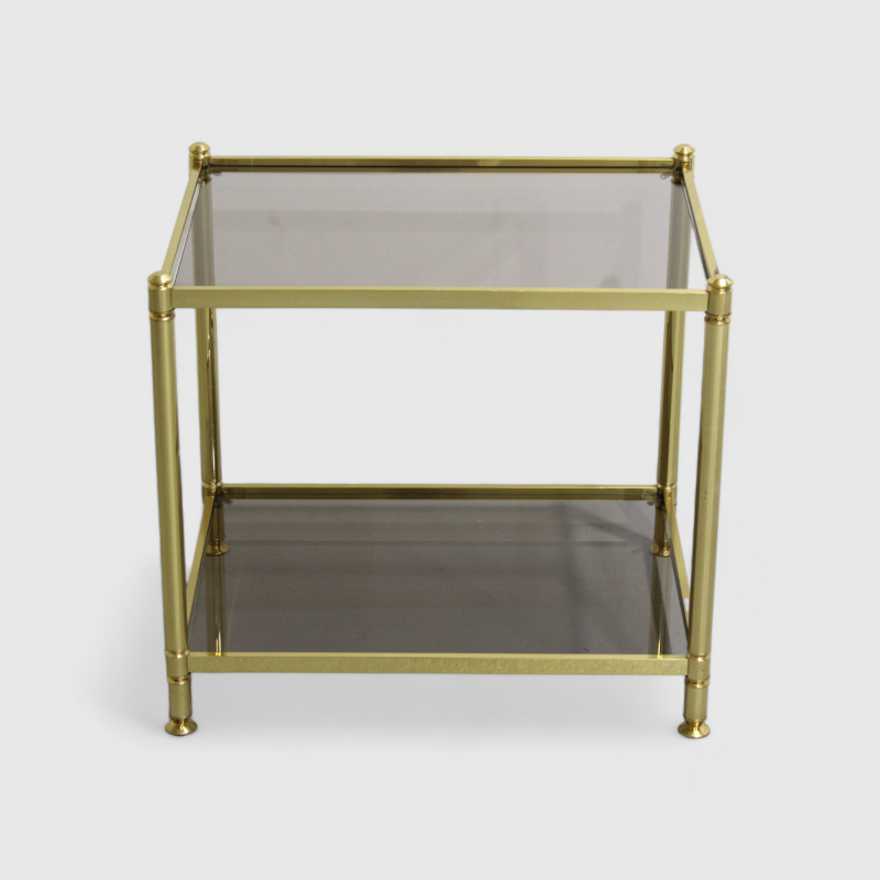 Vintage brass side table - 70s | 01229