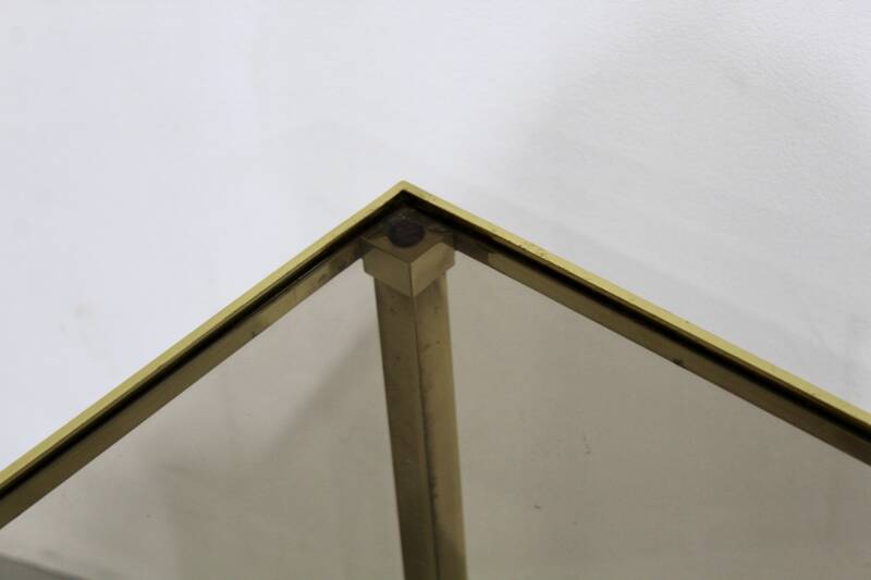 Vintage brass side table - 70s | 01204