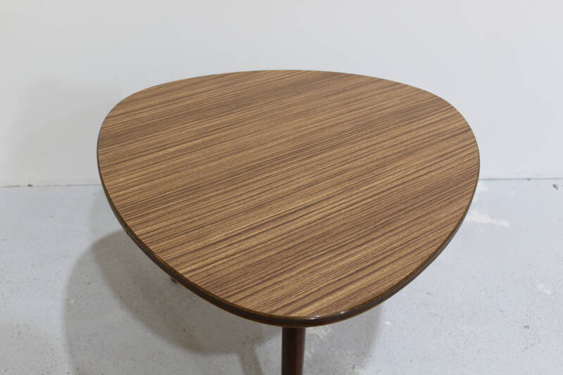 Vintage coffee table, side table, plant table - formica, brown, 60s | 00983